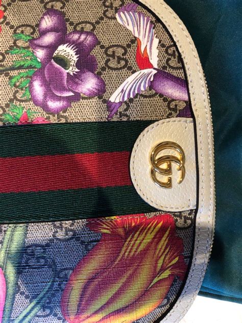 gucci blue bag with flowers|gucci ophidia floral bag.